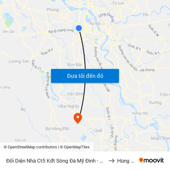 Đối Diện Nhà Ct5 Kđt Sông Đà Mỹ Đình - Phạm Hùng to Hùng Tiến map