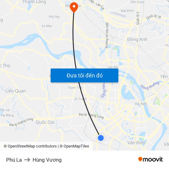 Phú La to Hùng Vương map