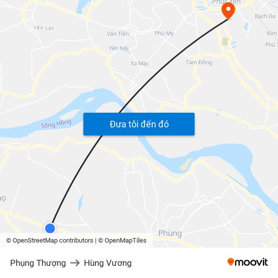 Phụng Thượng to Hùng Vương map