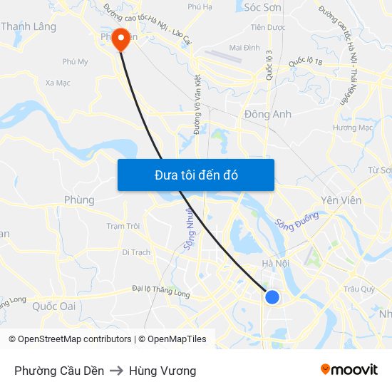Phường Cầu Dền to Hùng Vương map
