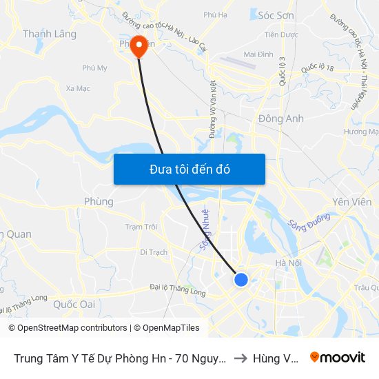 Trung Tâm Y Tế Dự Phòng Hn - 70 Nguyễn Chí Thanh to Hùng Vương map