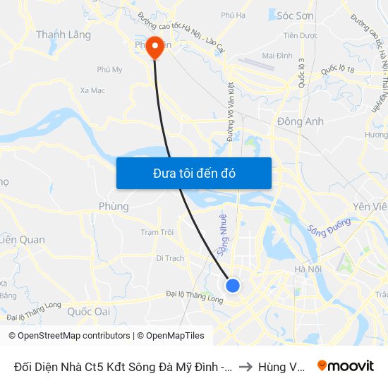 Đối Diện Nhà Ct5 Kđt Sông Đà Mỹ Đình - Phạm Hùng to Hùng Vương map
