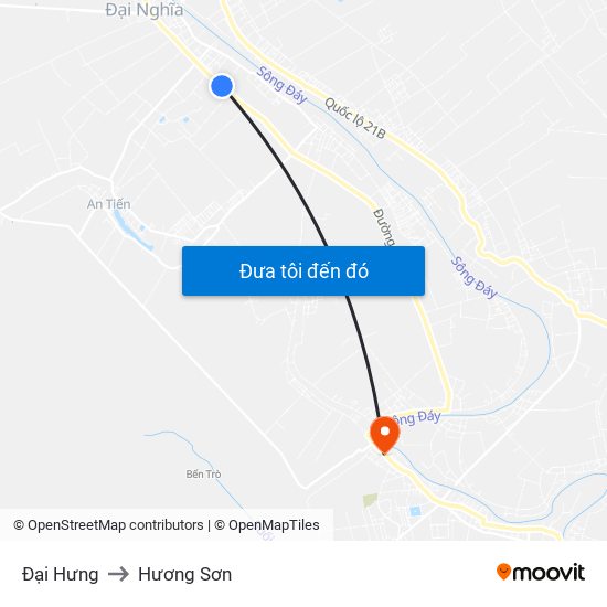 Đại Hưng to Hương Sơn map