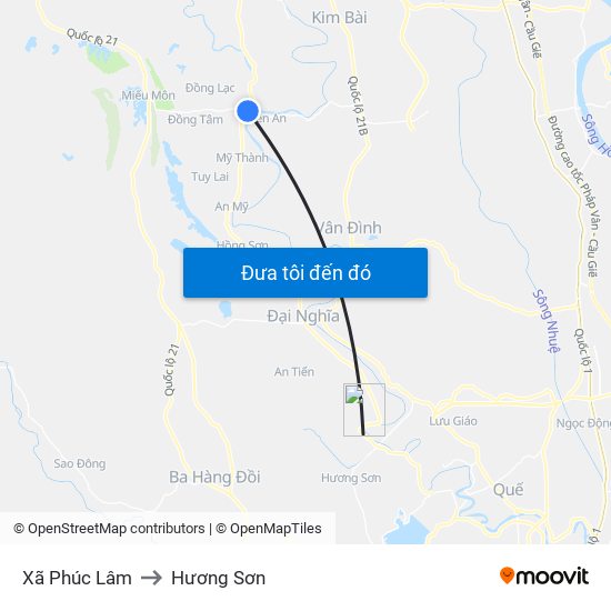 Xã Phúc Lâm to Hương Sơn map