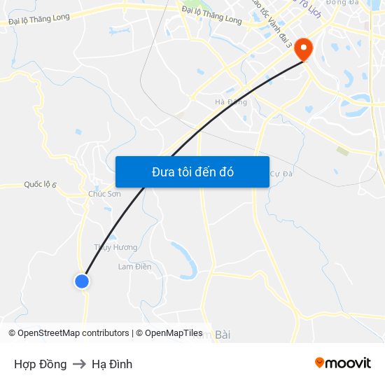 Hợp Đồng to Hạ Đình map