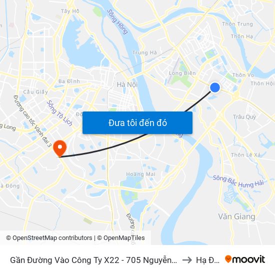 Gần Đường Vào Công Ty X22 - 705 Nguyễn Văn Linh to Hạ Đình map