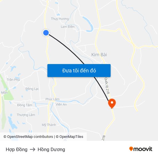 Hợp Đồng to Hồng Dương map