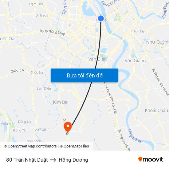 80 Trần Nhật Duật to Hồng Dương map