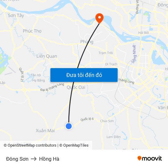 Đông Sơn to Hồng Hà map