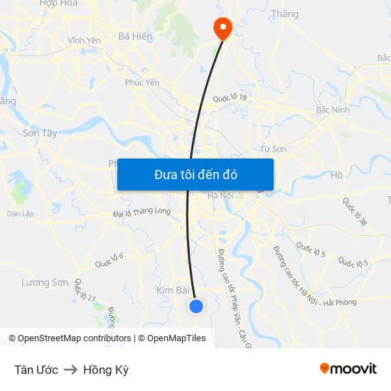 Tân Ước to Hồng Kỳ map