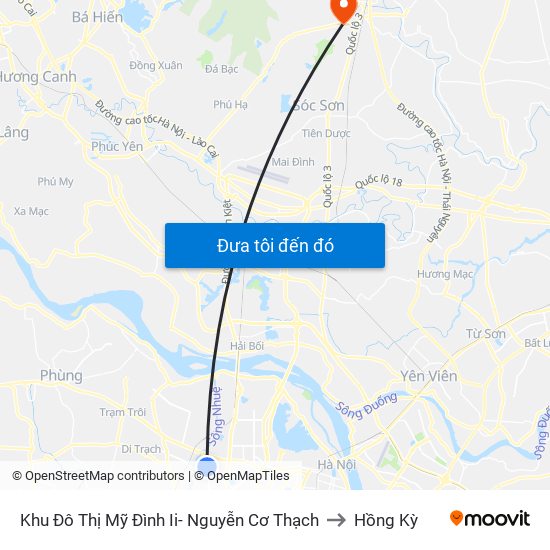 Khu Đô Thị Mỹ Đình Ii- Nguyễn Cơ Thạch to Hồng Kỳ map