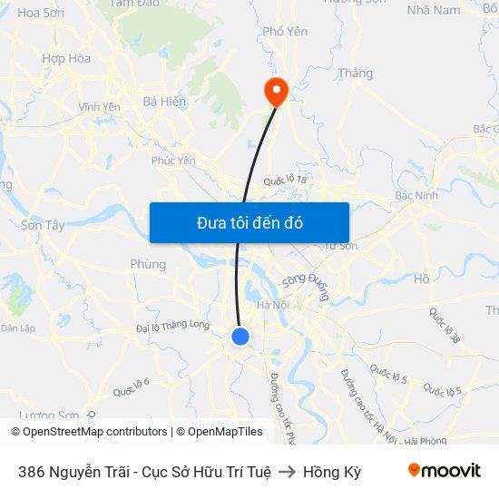 386 Nguyễn Trãi - Cục Sở Hữu Trí Tuệ to Hồng Kỳ map