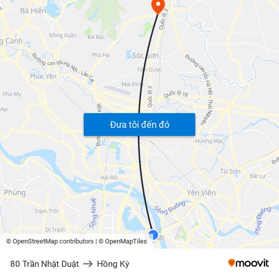 80 Trần Nhật Duật to Hồng Kỳ map