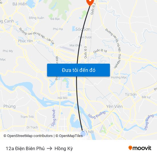 12a Điện Biên Phủ to Hồng Kỳ map