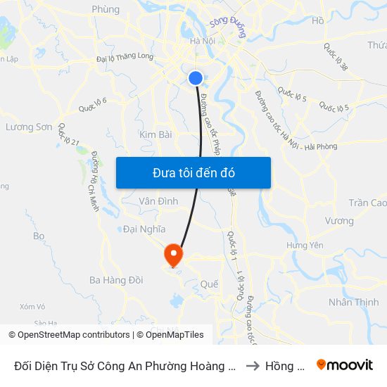 Đối Diện Trụ Sở Công An Phường Hoàng Liệt- 1277 Giải Phóng to Hồng Quang map