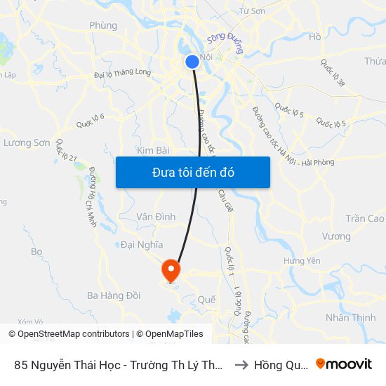 85 Nguyễn Thái Học - Trường Th Lý Thường Kiệt to Hồng Quang map