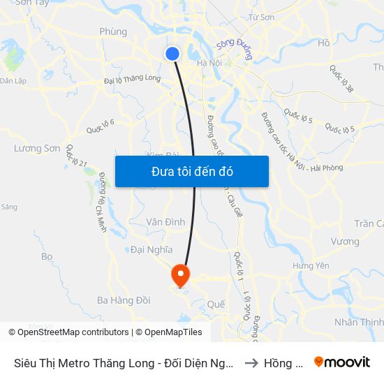 Siêu Thị Metro Thăng Long - Đối Diện Ngõ 599 Phạm Văn Đồng to Hồng Quang map