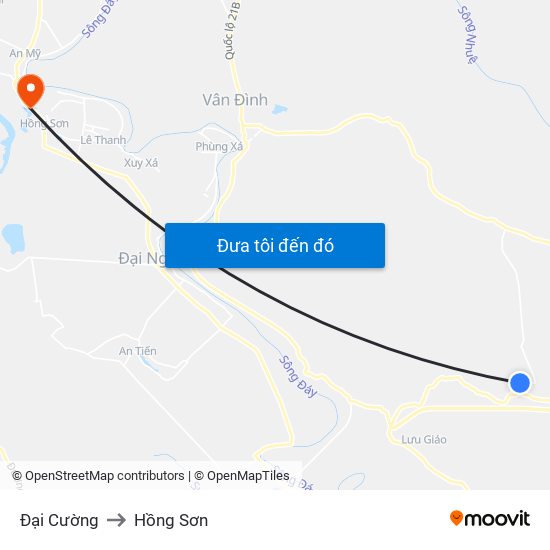 Đại Cường to Hồng Sơn map