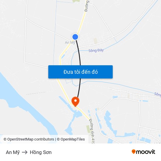 An Mỹ to Hồng Sơn map