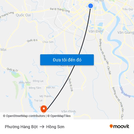 Phường Hàng Bột to Hồng Sơn map