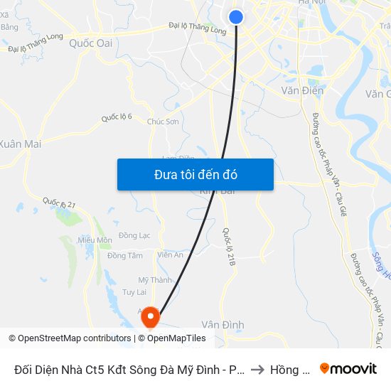 Đối Diện Nhà Ct5 Kđt Sông Đà Mỹ Đình - Phạm Hùng to Hồng Sơn map