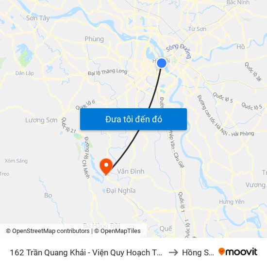 162 Trần Quang Khải - Viện Quy Hoạch Thủy Lợi to Hồng Sơn map