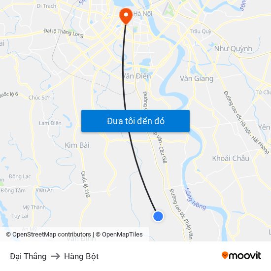 Đại Thắng to Hàng Bột map