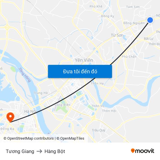 Tương Giang to Hàng Bột map