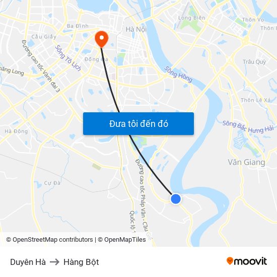 Duyên Hà to Hàng Bột map