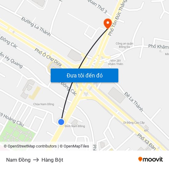 Nam Đồng to Hàng Bột map