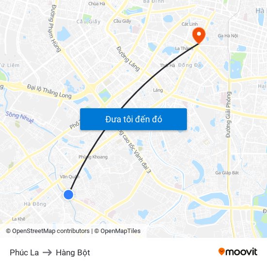Phúc La to Hàng Bột map