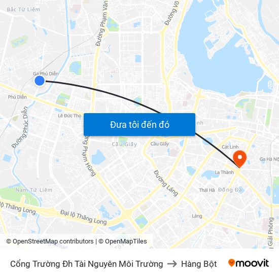 Cổng Trường Đh Tài Nguyên Môi Trường to Hàng Bột map