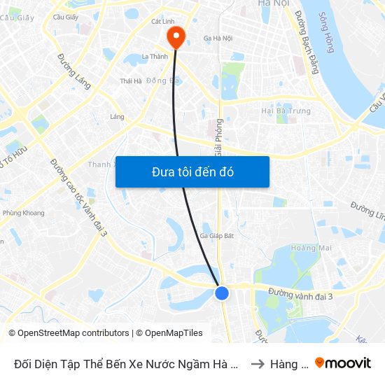 Đối Diện Tập Thể Bến Xe Nước Ngầm Hà Nội - Ngọc Hồi to Hàng Bột map