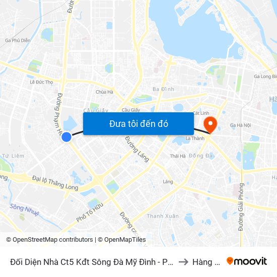 Đối Diện Nhà Ct5 Kđt Sông Đà Mỹ Đình - Phạm Hùng to Hàng Bột map