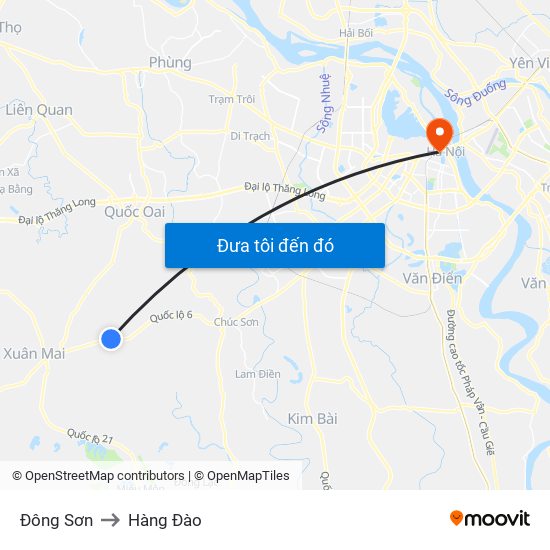 Đông Sơn to Hàng Đào map