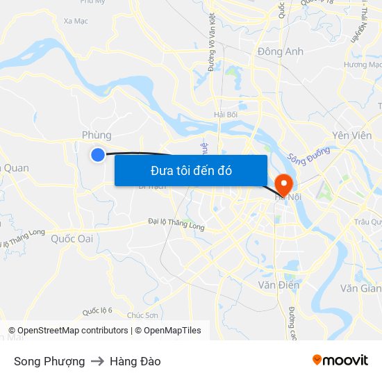 Song Phượng to Hàng Đào map