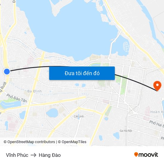 Vĩnh Phúc to Hàng Đào map