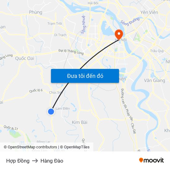 Hợp Đồng to Hàng Đào map