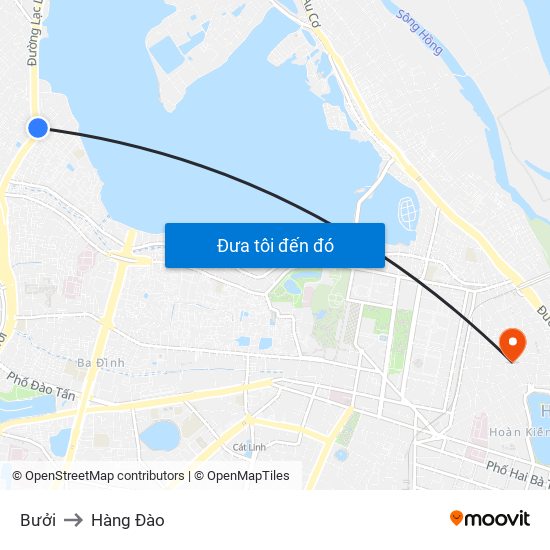 Bưởi to Hàng Đào map