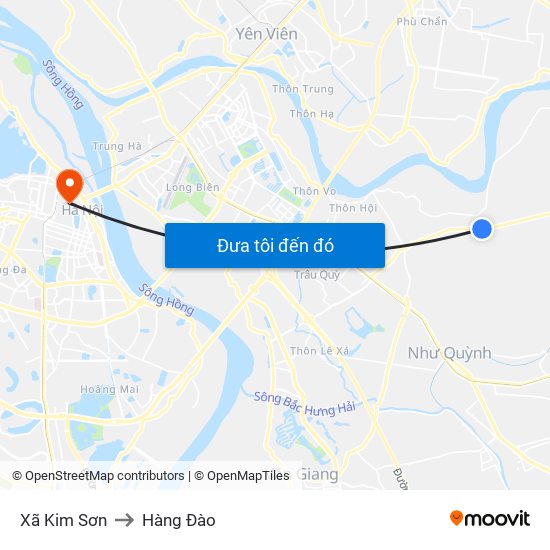 Xã Kim Sơn to Hàng Đào map
