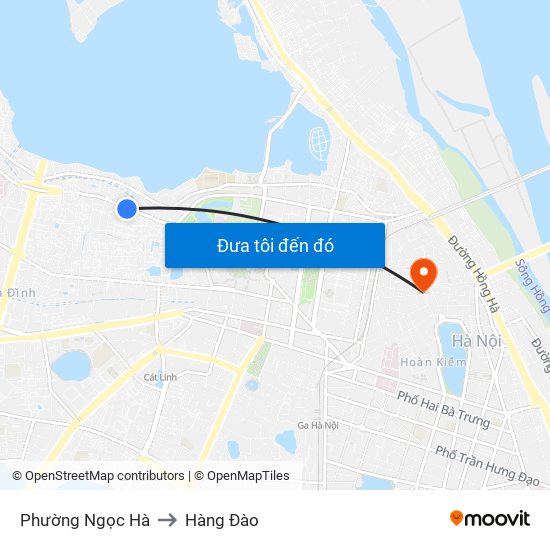 Phường Ngọc Hà to Hàng Đào map