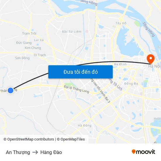 An Thượng to Hàng Đào map