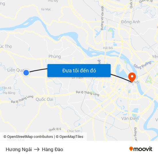 Hương Ngải to Hàng Đào map