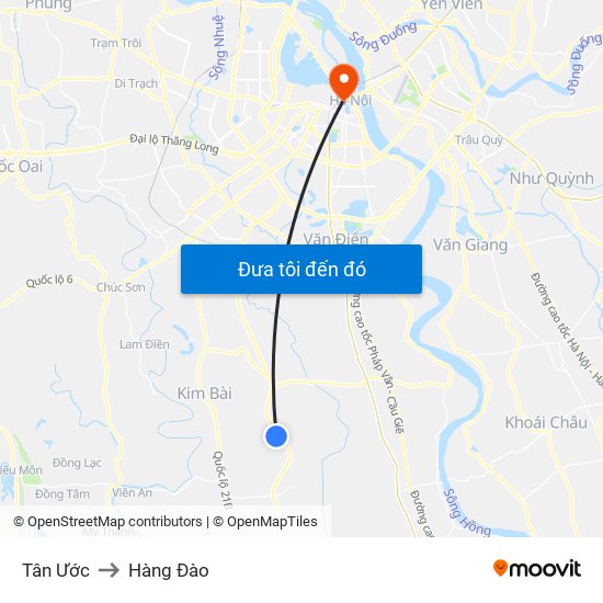 Tân Ước to Hàng Đào map