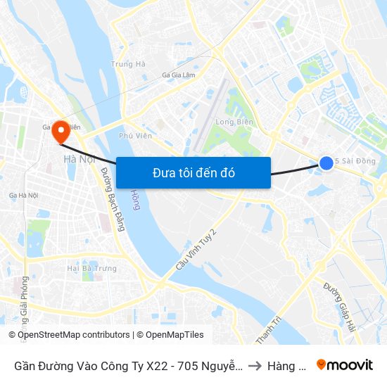 Gần Đường Vào Công Ty X22 - 705 Nguyễn Văn Linh to Hàng Đào map