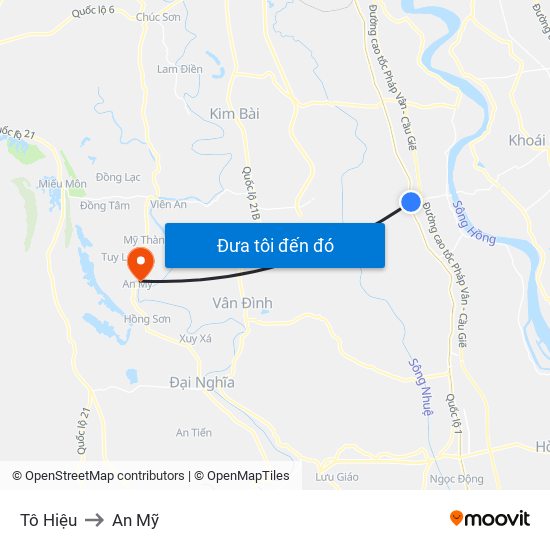Tô Hiệu to An Mỹ map