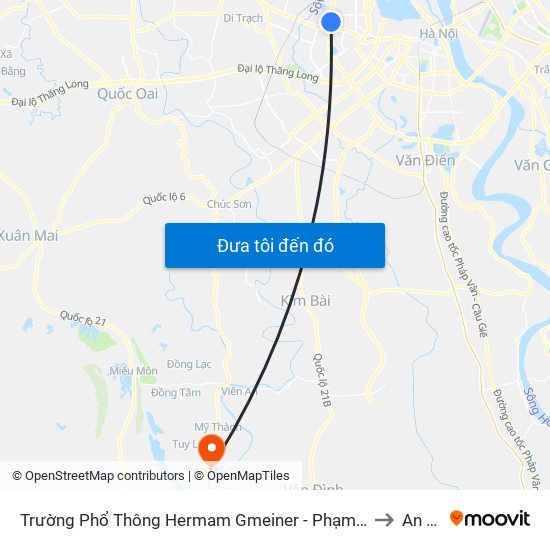 Số 9 Phạm Văn Đồng to An Mỹ map