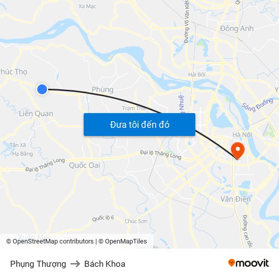 Phụng Thượng to Bách Khoa map