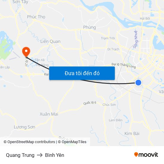 Quang Trung to Bình Yên map