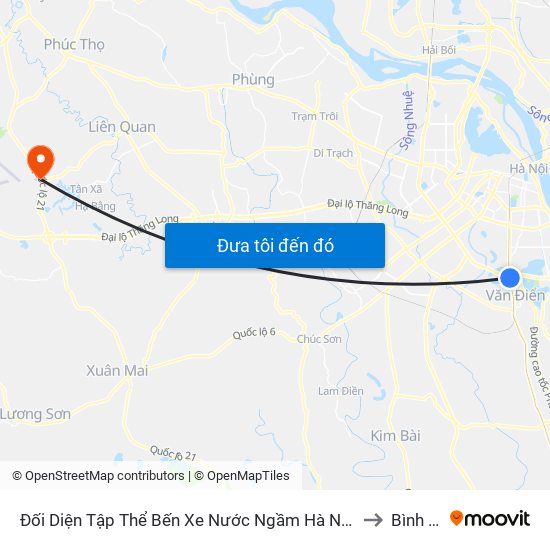 Đối Diện Tập Thể Bến Xe Nước Ngầm Hà Nội - Ngọc Hồi to Bình Yên map